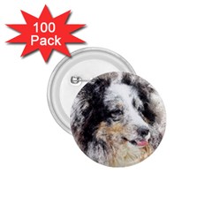 Dog Shetland Pet Art Abstract 1 75  Buttons (100 Pack)  by Celenk