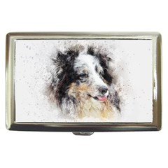 Dog Shetland Pet Art Abstract Cigarette Money Cases by Celenk