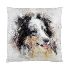 Dog Shetland Pet Art Abstract Standard Cushion Case (two Sides) by Celenk