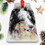 Dog Shetland Pet Art Abstract Ornament (Bell) Front