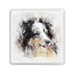 Dog Shetland Pet Art Abstract Memory Card Reader (square)  by Celenk