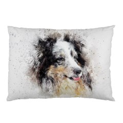 Dog Shetland Pet Art Abstract Pillow Case (two Sides) by Celenk