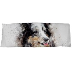 Dog Shetland Pet Art Abstract Body Pillow Case (dakimakura) by Celenk