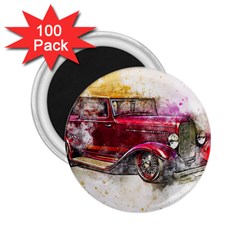 Car Old Car Art Abstract 2 25  Magnets (100 Pack)  by Celenk