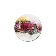 Car Old Car Art Abstract Golf Ball Marker by Celenk