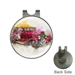 Car Old Car Art Abstract Hat Clips With Golf Markers by Celenk