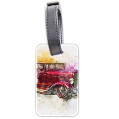 Car Old Car Art Abstract Luggage Tags (two Sides)