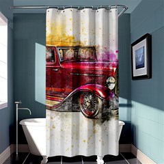 Car Old Car Art Abstract Shower Curtain 36  X 72  (stall)  by Celenk