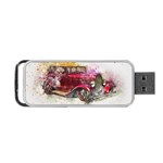 Car Old Car Art Abstract Portable USB Flash (Two Sides) Front