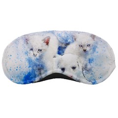 Dog Cats Pet Art Abstract Sleeping Masks by Celenk