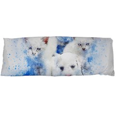 Dog Cats Pet Art Abstract Body Pillow Case (dakimakura) by Celenk