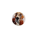 Dog Basset Pet Art Abstract 1  Mini Magnets Front