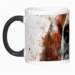 Dog Basset Pet Art Abstract Morph Mugs by Celenk