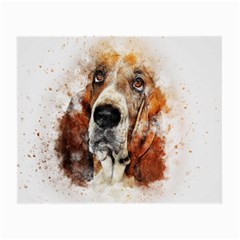 Dog Basset Pet Art Abstract Small Glasses Cloth by Celenk