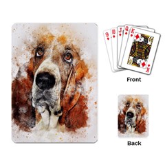 Dog Basset Pet Art Abstract Playing Card by Celenk