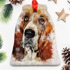 Dog Basset Pet Art Abstract Ornament (bell) by Celenk