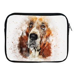 Dog Basset Pet Art Abstract Apple Ipad 2/3/4 Zipper Cases by Celenk