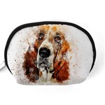 Dog Basset Pet Art Abstract Accessory Pouches (Medium)  Back