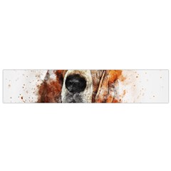 Dog Basset Pet Art Abstract Small Flano Scarf by Celenk