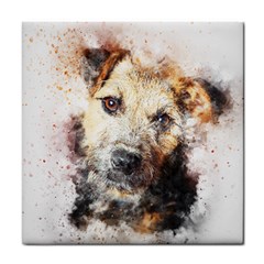 Dog Animal Pet Art Abstract Tile Coasters by Celenk