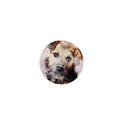 Dog Animal Pet Art Abstract 1  Mini Buttons by Celenk