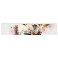 Dog Animal Pet Art Abstract Small Flano Scarf by Celenk