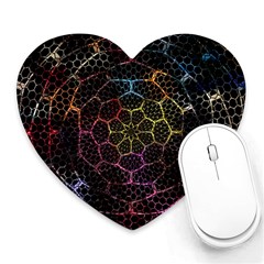 Background Grid Art Abstract Heart Mousepads by Celenk