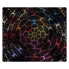 Background Grid Art Abstract Double Sided Flano Blanket (small)  by Celenk