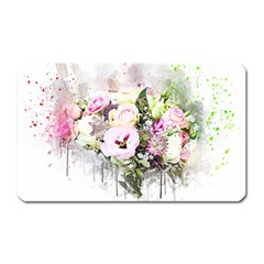 Flowers Bouquet Art Abstract Magnet (rectangular) by Celenk