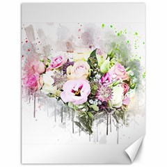 Flowers Bouquet Art Abstract Canvas 12  X 16   by Celenk