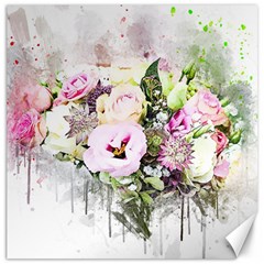 Flowers Bouquet Art Abstract Canvas 20  X 20   by Celenk