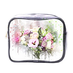 Flowers Bouquet Art Abstract Mini Toiletries Bags by Celenk