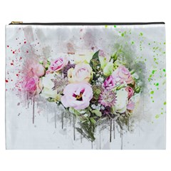 Flowers Bouquet Art Abstract Cosmetic Bag (xxxl)  by Celenk