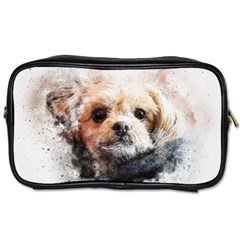 Dog Animal Pet Art Abstract Toiletries Bags 2-side by Celenk