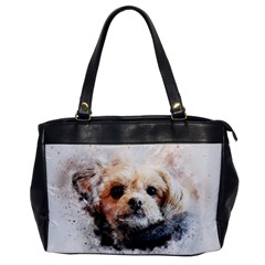 Dog Animal Pet Art Abstract Office Handbags by Celenk