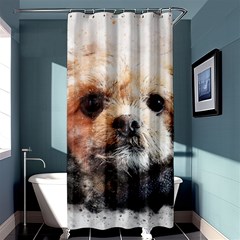 Dog Animal Pet Art Abstract Shower Curtain 36  X 72  (stall)  by Celenk