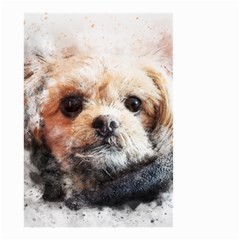 Dog Animal Pet Art Abstract Small Garden Flag (two Sides) by Celenk