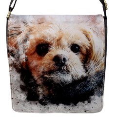 Dog Animal Pet Art Abstract Flap Messenger Bag (s) by Celenk