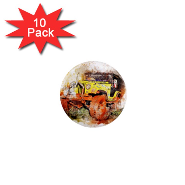 Car Old Car Fart Abstract 1  Mini Magnet (10 pack) 