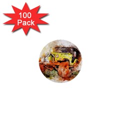 Car Old Car Fart Abstract 1  Mini Buttons (100 Pack)  by Celenk