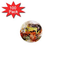 Car Old Car Fart Abstract 1  Mini Magnets (100 Pack)  by Celenk