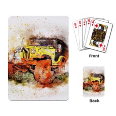 Car Old Car Fart Abstract Playing Card by Celenk