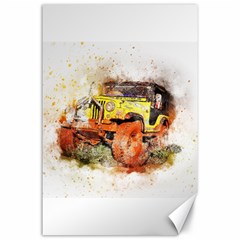 Car Old Car Fart Abstract Canvas 24  X 36  by Celenk