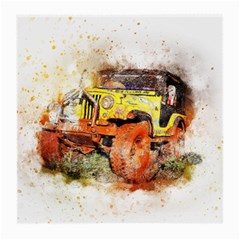 Car Old Car Fart Abstract Medium Glasses Cloth (2-side) by Celenk