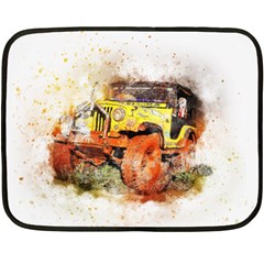 Car Old Car Fart Abstract Double Sided Fleece Blanket (mini)  by Celenk