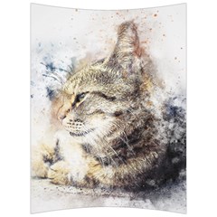 Cat Animal Art Abstract Watercolor Back Support Cushion