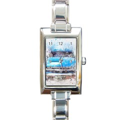 Car Old Car Art Abstract Rectangle Italian Charm Watch by Celenk