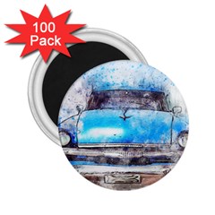 Car Old Car Art Abstract 2 25  Magnets (100 Pack)  by Celenk