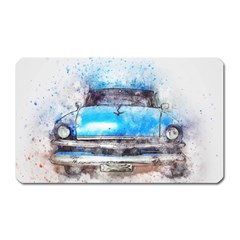 Car Old Car Art Abstract Magnet (rectangular) by Celenk