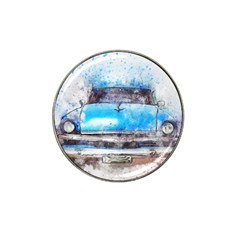 Car Old Car Art Abstract Hat Clip Ball Marker (4 Pack)